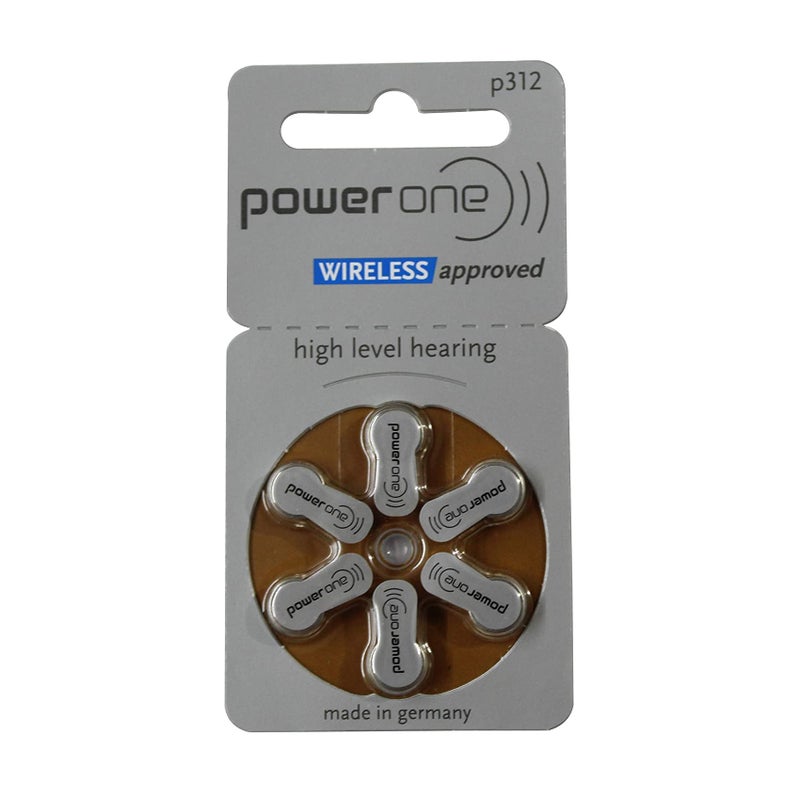FCS Size P312 Powerone Hearing Aid Batteries, 60 Count - Image 5